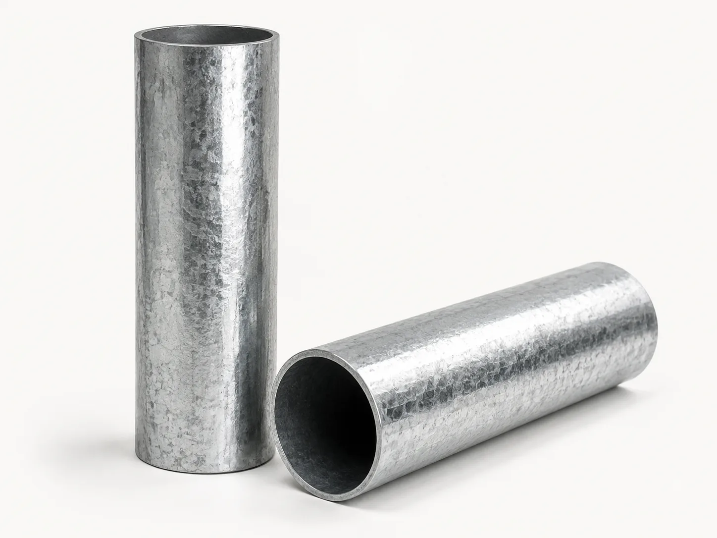 Stack of galvanized GI / BI steel pipe — Southend Philippines