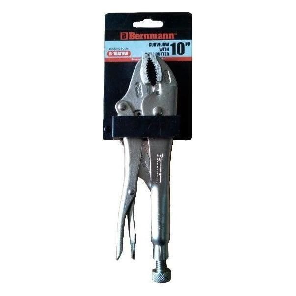 Bernmann Bernmann Curved Jaw Vise Grip Locking Pliers With Wire Cutter, Electrical Supply Wires & Cables — Southend Philippin