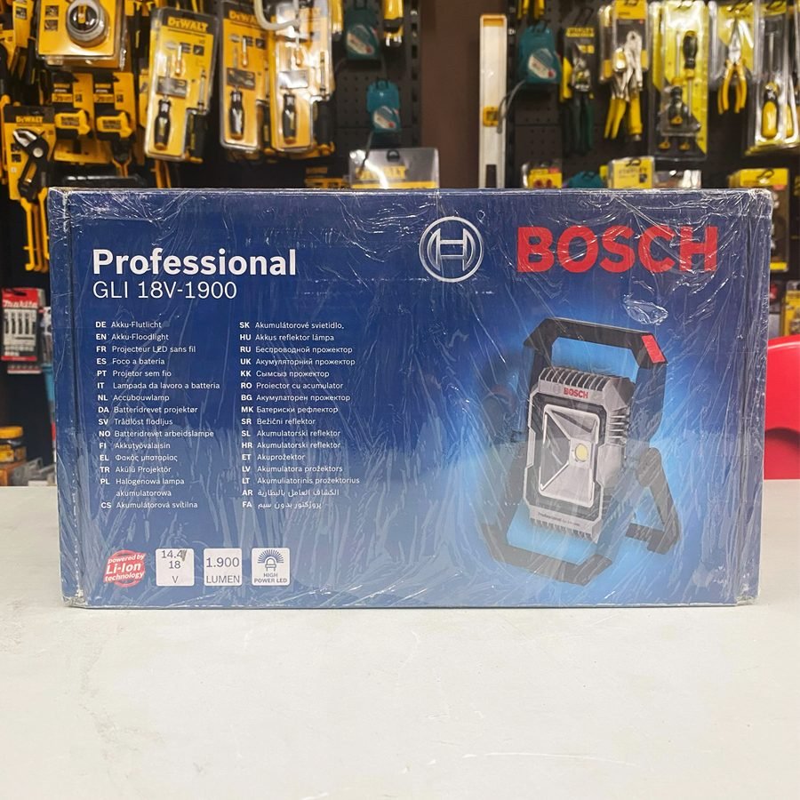 Bosch Bosch GLI 18V-1900 Cordless Flood Light 1900 Lumen 18V (Bare) (Open Seal, Electrical Supply Lighting — Southend Philipp