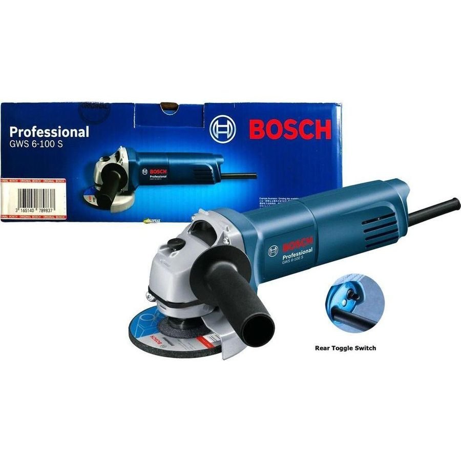 Bosch Bosch GWS 6-100 S Angle Grinder 4" (100mm) 710W [Rear Toggle Switch], Electrical Supply Switches & Outlets — Southend P
