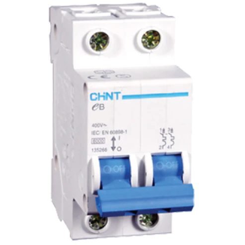 Chint Chint EB 2 Pole 4.5KA 400VAC Miniature Circuit Breaker (2 Modules), Electrical Supply Circuit Breakers — Southend Phili