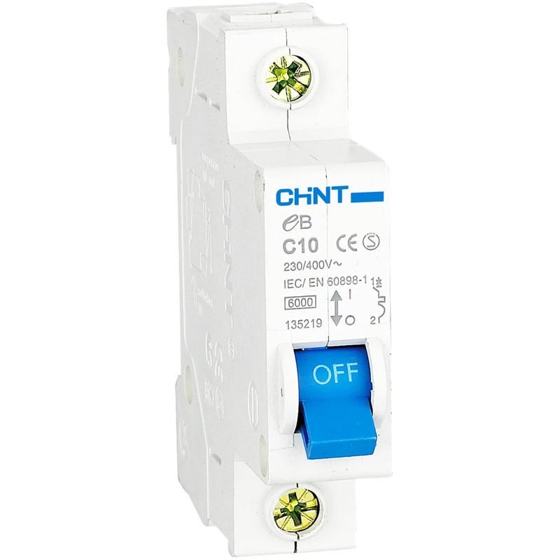 Chint Chint EBG 1 Pole 6KA 400VAC Miniature Circuit Breaker (1 Module), Electrical Supply Circuit Breakers — Southend Philipp