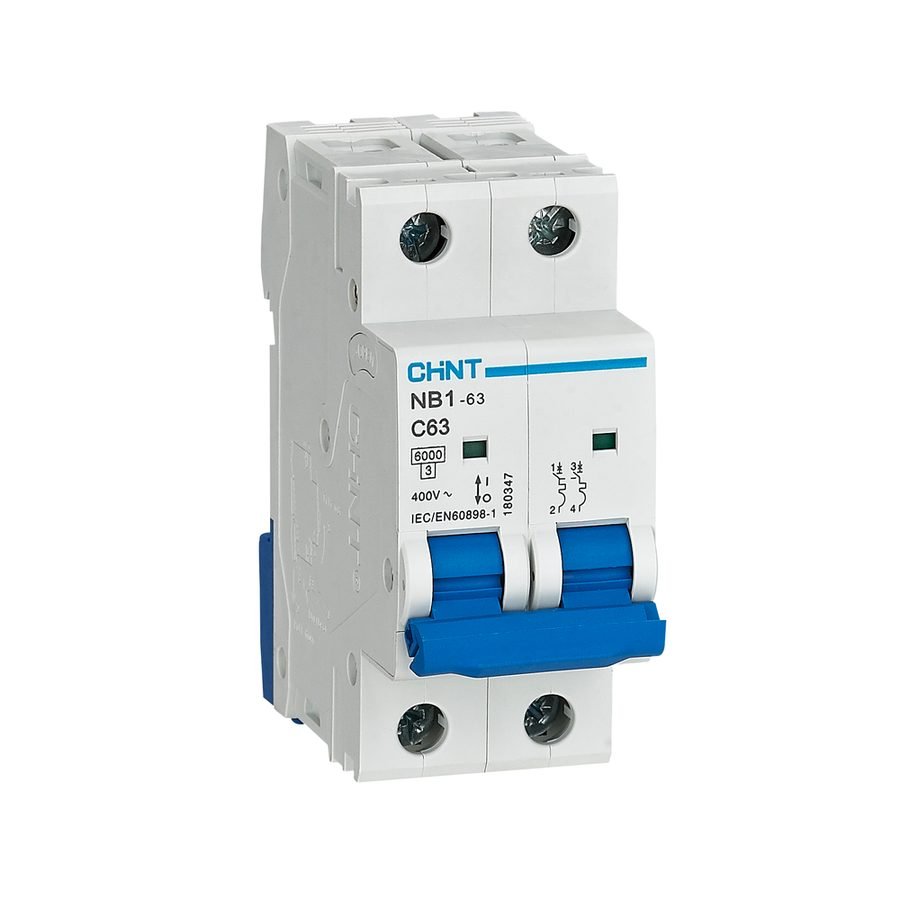 Chint Chint NB1-63 2P 6KA With ON/OFF Indicator Miniature Circuit Breaker(2 Mo, Electrical Supply Circuit Breakers — Southend