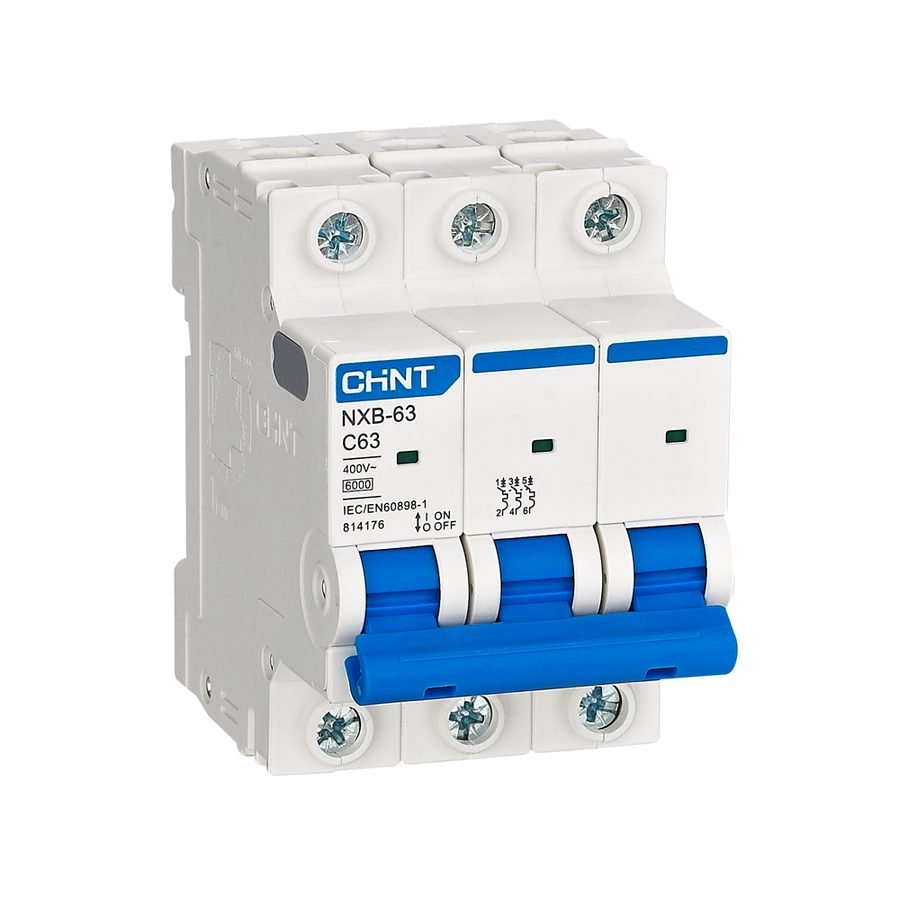 Chint Chint NXB-63 3 Pole 6KA 380-415V Miniature Circuit Breaker, Electrical Supply Circuit Breakers — Southend Philippines