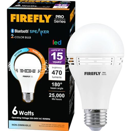 Firefly Firefly PRO Series FBF606DC Bluetooth Speaker 2-Color Bulb 6W, Electrical Supply Lighting — Southend Philippines
