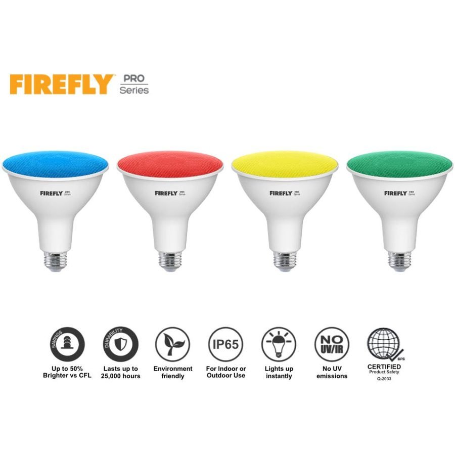 Firefly Firefly PRO Series FBP914 Colored PAR38 LED Non A-Bulbs, Electrical Supply Lighting — Southend Philippines
