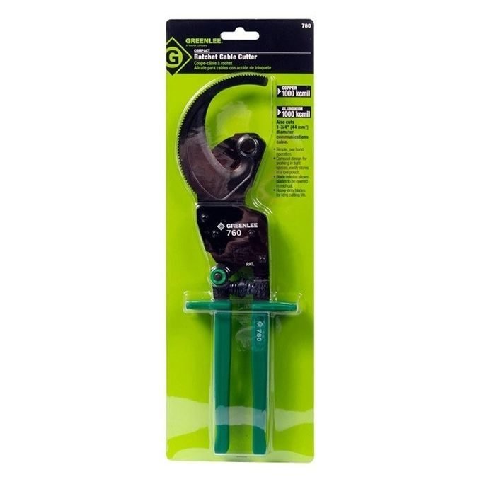 Greenlee 760 Compact Ratchet Cable Cutter 1-3/4” 1000 Kcmil, Electrical Supply Wires & Cables — Southend Philippines