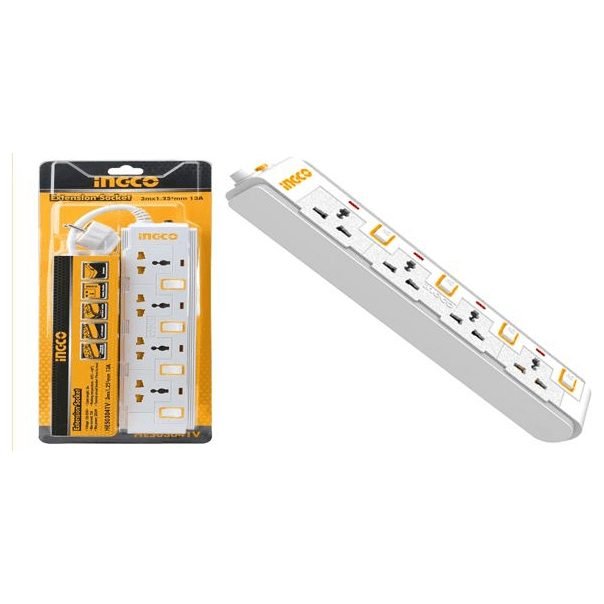 Ingco Ingco HES03041V Extension Cord Set With 4pcs Separate Switch, Electrical Supply Switches & Outlets — Southend Philippin