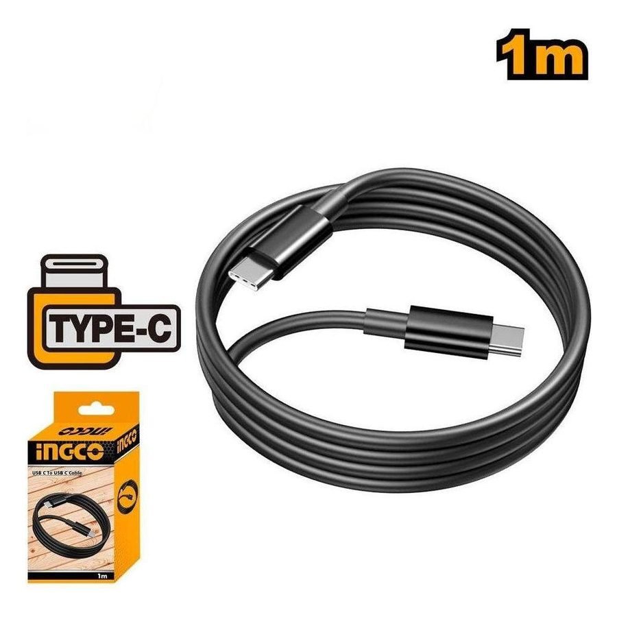 Ingco Ingco IUCC02 Usb Type-C To Type-C Cable 1 Meter, Electrical Supply Wires & Cables — Southend Philippines