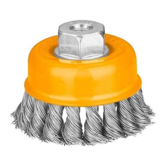 Ingco Ingco WB20752 Cup Wire Brush With Nut 75mm [Twisted], Electrical Supply Wires & Cables — Southend Philippines