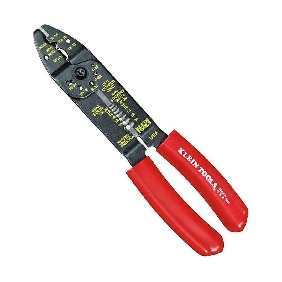 Klein Klein 1001 6-In-1 Multi-Purpose Plier Stripper, Crimper & Wire Cutter, Electrical Supply Wires & Cables — Southend Phil