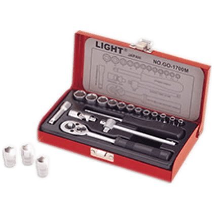 Light GO-1700M 1/4" Drive 17pcs Socket Wrench Set, Electrical Supply Switches & Outlets — Southend Philippines