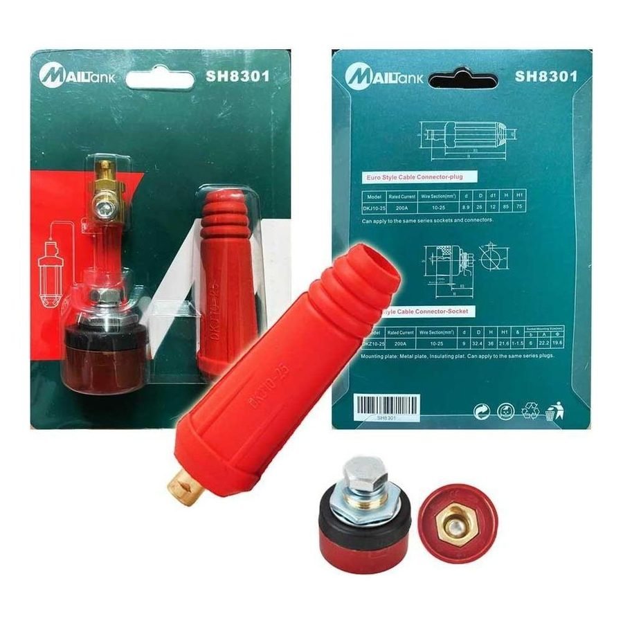 Mailtank SH8301 Euro Welding Cable Socket Connector Plug, Electrical Supply Switches & Outlets — Southend Philippines