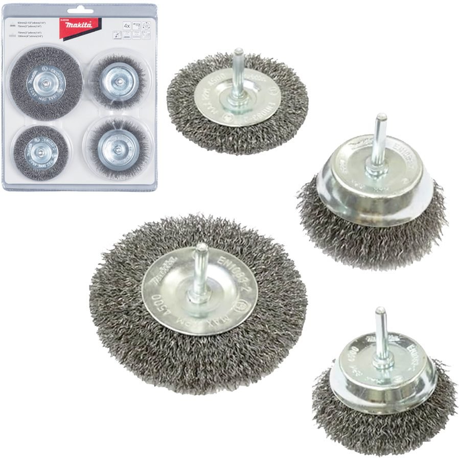 Makita Makita D-65729 Shank Wire Brush Set 4 Pcs, Electrical Supply Wires & Cables — Southend Philippines