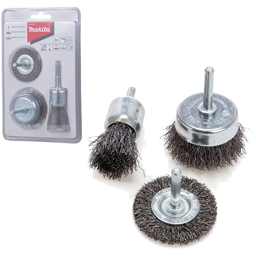 Makita Makita D-66070 Wire Brush Set For Drill Set 3 Pcs, Electrical Supply Wires & Cables — Southend Philippines