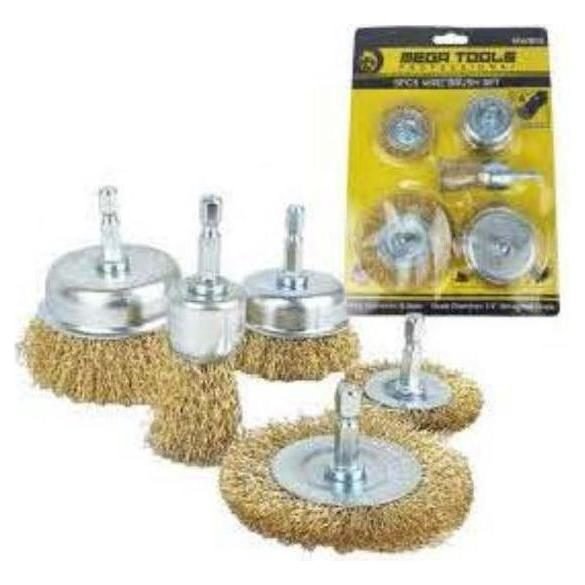 MWB5S 5pcs Wire Brush Set (1/4 "Hex Shank), Electrical Supply Wires & Cables — Southend Philippines