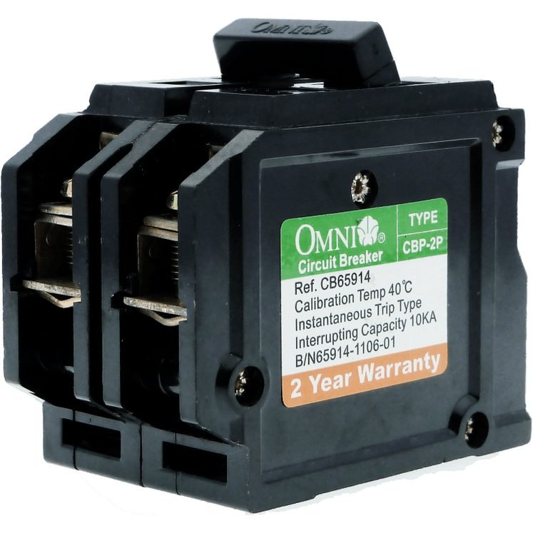 Omni Omni CBP-2P Plug In Circuit Breaker, 2 Poles (50A,60A), Electrical Supply Circuit Breakers — Southend Philippines
