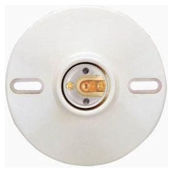 Omni Omni E27-040 Ceiling Receptacle 4-1/4" With Screw 6A 250V, Electrical Supply Switches & Outlets — Southend Philippines