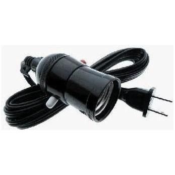 Omni Omni E27-613 Push Through Bulb Socket Extension 3 Meter Wire 3A 250V, Electrical Supply Switches & Outlets — Southend Ph