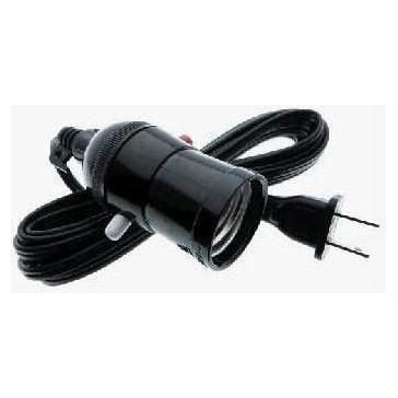 Omni Omni E27-616-PK Push Through Bulb Socket Extension 6 Meter Wire 3A 250V, Electrical Supply Switches & Outlets — Southend