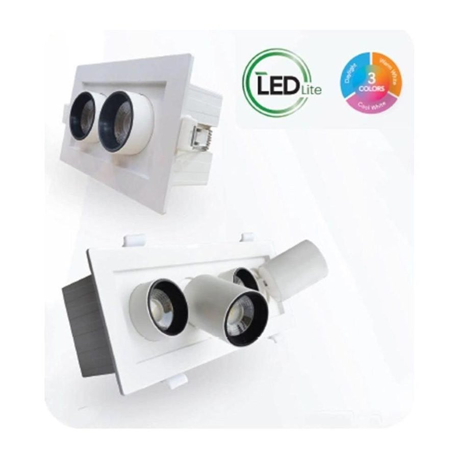 Omni Omni LED Recessed Rectangular Spot Ceiling Downlight (Spotlight), Electrical Supply Lighting — Southend Philippines