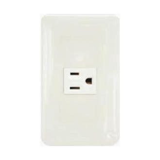 Omni Omni P1-EG Convenience Outlet With Ground In Plate (Flush Type), Electrical Supply Switches & Outlets — Southend Philipp
