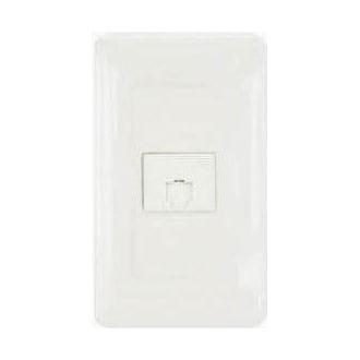 Omni Omni P1-ET Telephone Outlet 4 Pins In Plate (Flush Type), Electrical Supply Switches & Outlets — Southend Philippines
