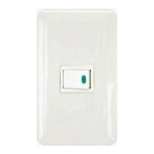 Omni Omni P1-S14 1-Way Illuminated Switch In Plate (Flush Type), Electrical Supply Switches & Outlets — Southend Philippines