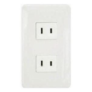 Omni Omni P2-ER 2pc Regular Outlet In Plate (Flush Type), Electrical Supply Switches & Outlets — Southend Philippines