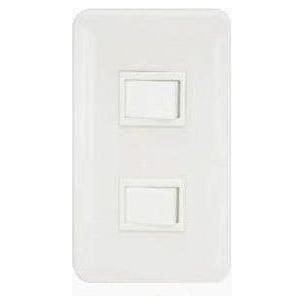 Omni Omni P2-S13 2pc 1-Way Switch In Plate (Flush Type), Electrical Supply Switches & Outlets — Southend Philippines