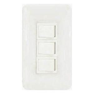 Omni Omni P3-S13 3pc 1-Way Switch In Plate (Flush Type), Electrical Supply Switches & Outlets — Southend Philippines