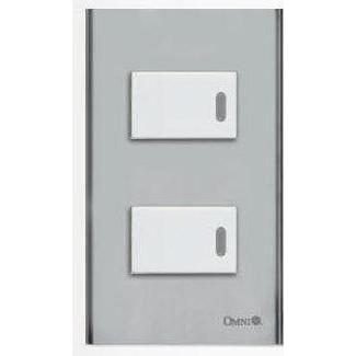 Omni Omni SP2-S14 2pc 1-Way Illuminated Switch In Stainless Plate 16A (Wide S, Electrical Supply Switches & Outlets — Southen