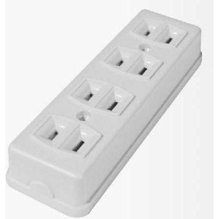 Omni Omni STO-004 Spring Type Outlet 4-Gang 10A 250V, Electrical Supply Switches & Outlets — Southend Philippines