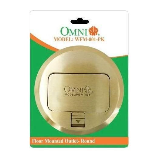 Omni Omni WFM-001 Floor Mounted Outlet Round 16A 250V - Duplex Outlet, Electrical Supply Switches & Outlets — Southend Philip