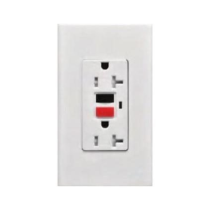Omni Omni WGFCI-201-PK 2-Gang GFCI Safety Outlet Ground Fault In White Plate , Electrical Supply Switches & Outlets — Southen