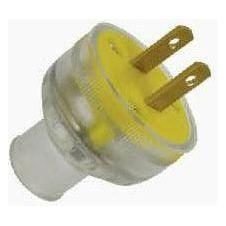 Omni Omni WHR-102 Heavy Duty Rubber Plug 10A 25V (Transparent), Electrical Supply Plugs & Connectors — Southend Philippines