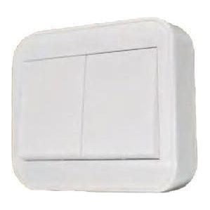 Omni Omni WSS-202-PK Surface Type Switch 2-Gang 10A, Electrical Supply Switches & Outlets — Southend Philippines