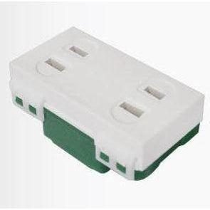 Omni Omni WWD-400 Duplex Convenience Outlet 16A (Wide Series), Electrical Supply Switches & Outlets — Southend Philippines