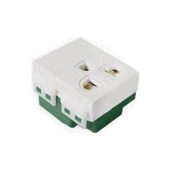 Omni Omni WWG-203 Universal Outlet With Ground 16A (Wide Series), Electrical Supply Switches & Outlets — Southend Philippines