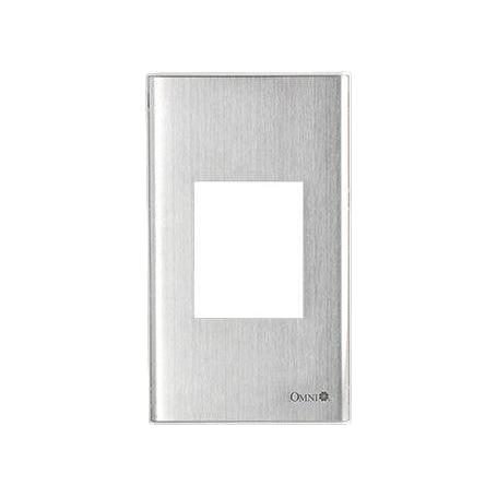 Omni Omni WWP-111S Stainless 1-Gang Plate For Universal Outlet With Ground & , Electrical Supply Switches & Outlets — Southen