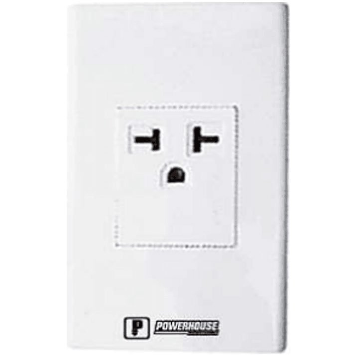 Powerhouse Powerhouse Electric 1 Gang Plate W/ Aircon Outlet, Electrical Supply Switches & Outlets — Southend Philippines