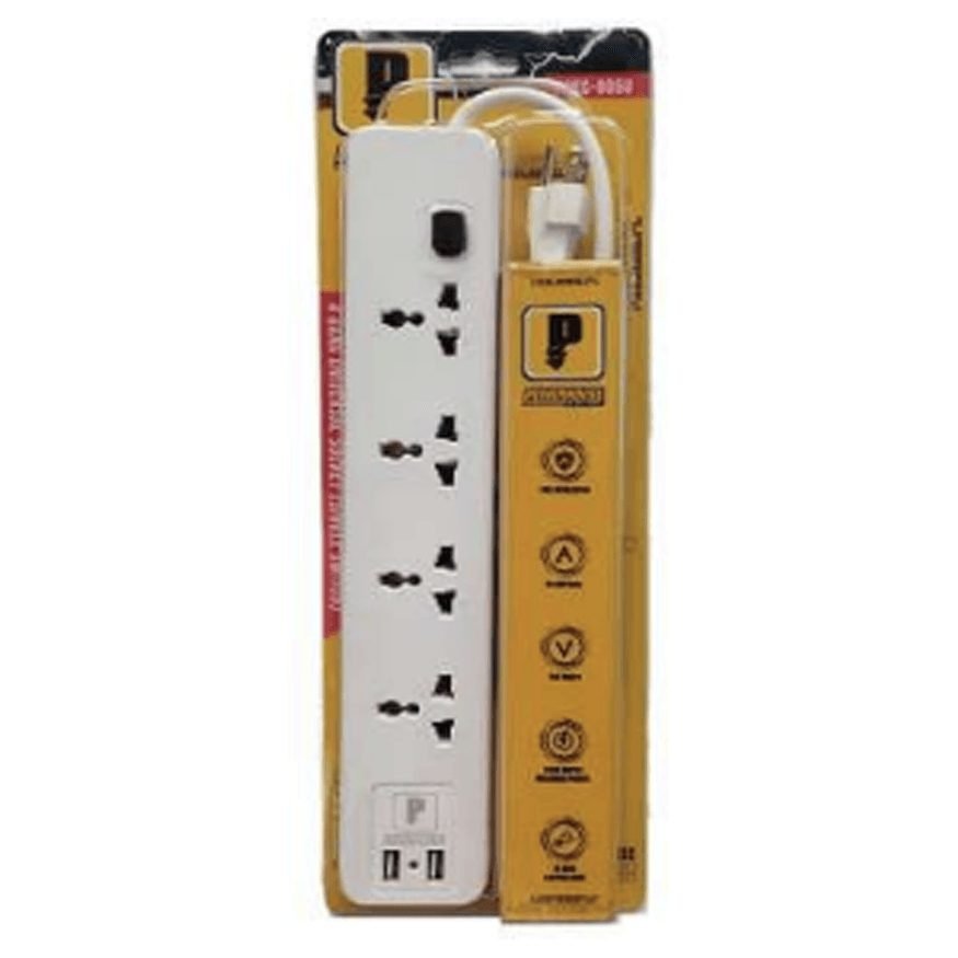 Powerhouse Powerhouse Electric Extension Cord With Single Switch, USB And Overload , Electrical Supply Switches & Outlets — S