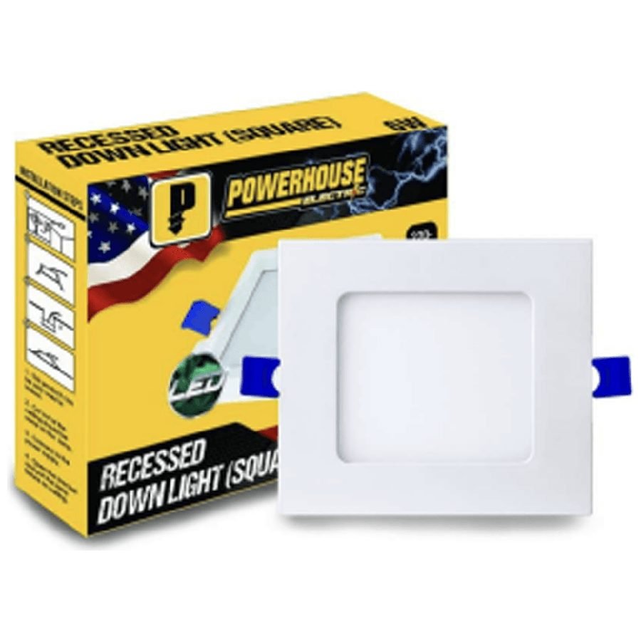 Powerhouse Powerhouse Electric Led Recessed Downlight Square Cool White, Electrical Supply Lighting — Southend Philippines