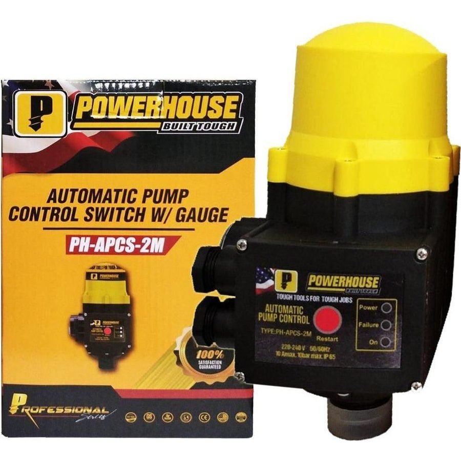 Powerhouse Powerhouse PH-APCS-2M Automatic Pump Control Switch With Gauge, Electrical Supply Switches & Outlets — Southend Ph