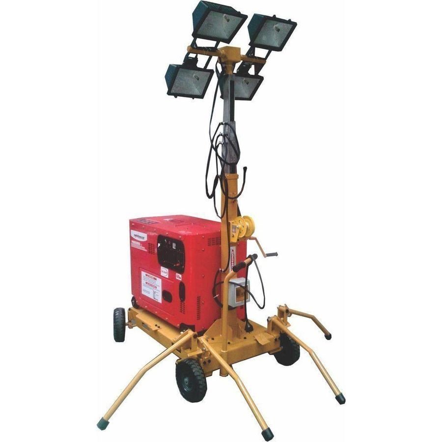 Powerman Light Tower With Silent Type Generator Set, Electrical Supply Lighting — Southend Philippines