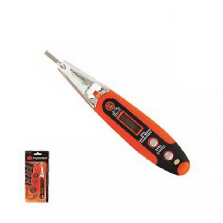 Pumpkin PM17744 Digital Voltage Tester W/Led Flash Light