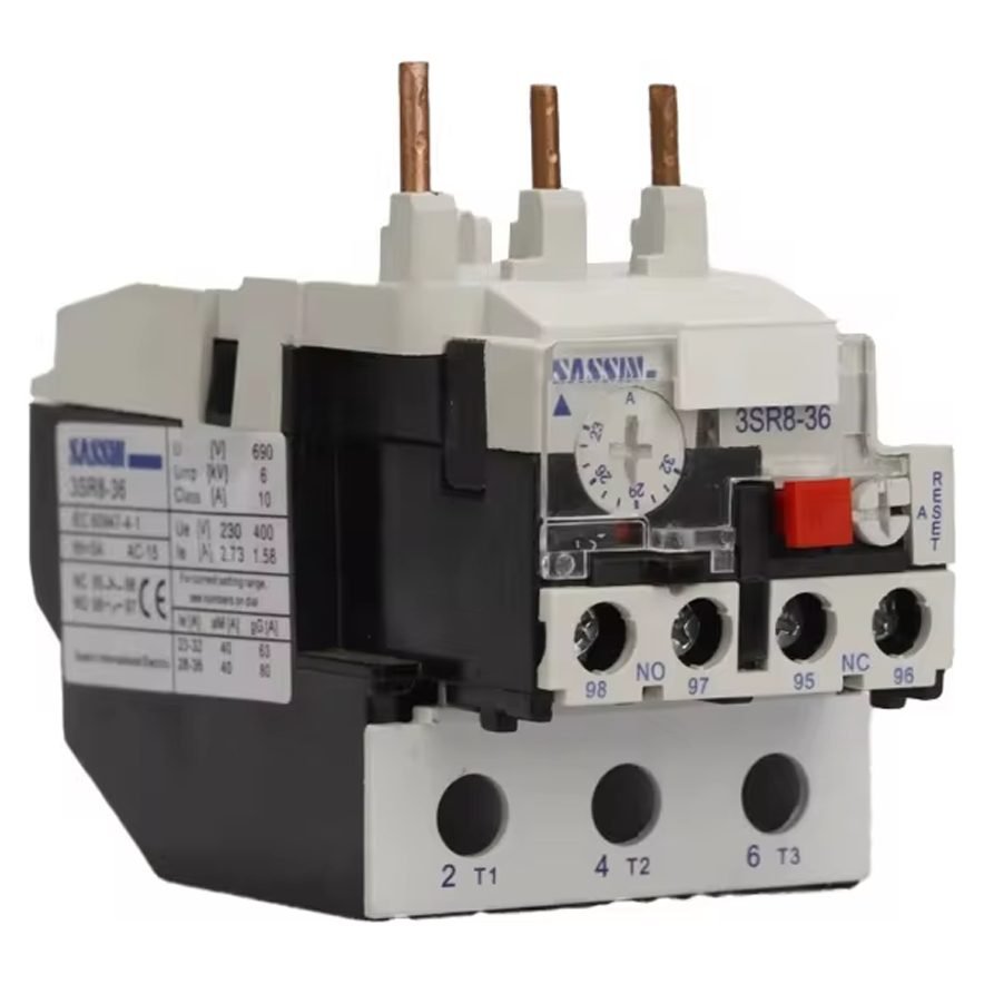 Sassin Thermal Overload Relay (3SR8-25 Series), Electrical Supply Contactors & Relays — Southend Philippines