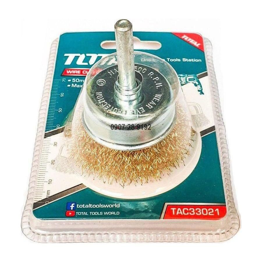 Total Total Cup Wire Brush With Shank For Drill, Electrical Supply Wires & Cables — Southend Philippines