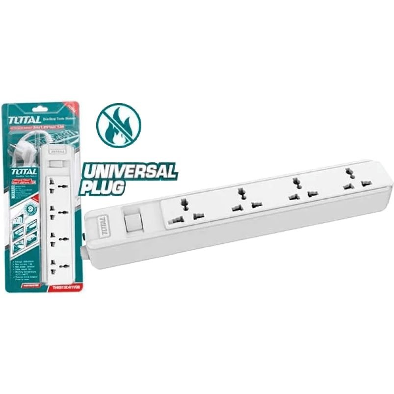 Total Total THES23042V 4-Way Extension Outlet Cord Set, Electrical Supply Switches & Outlets — Southend Philippines
