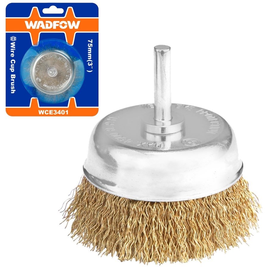 Wadfow Wadfow WCE3401 Wire Cup Brush With 1/4" Shank, Electrical Supply Wires & Cables — Southend Philippines